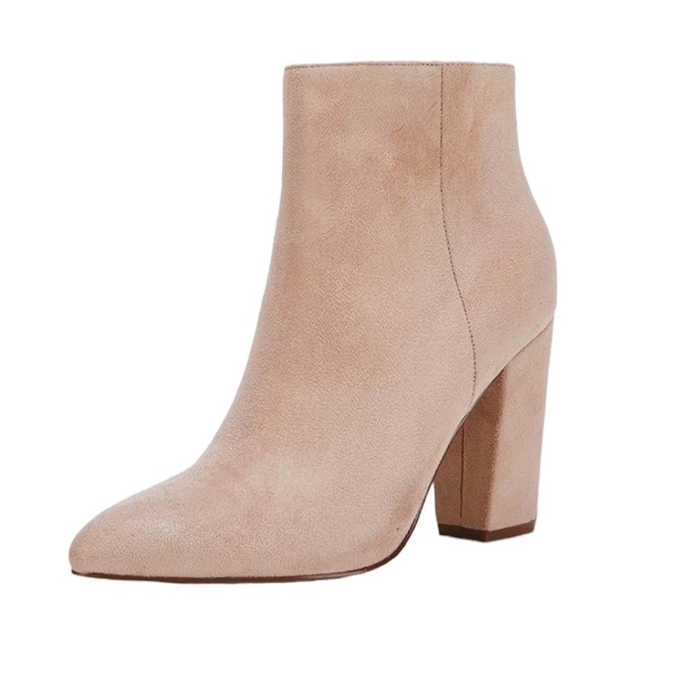 VETASTE Women Chunky High Heel Ankle Chelsea Boots